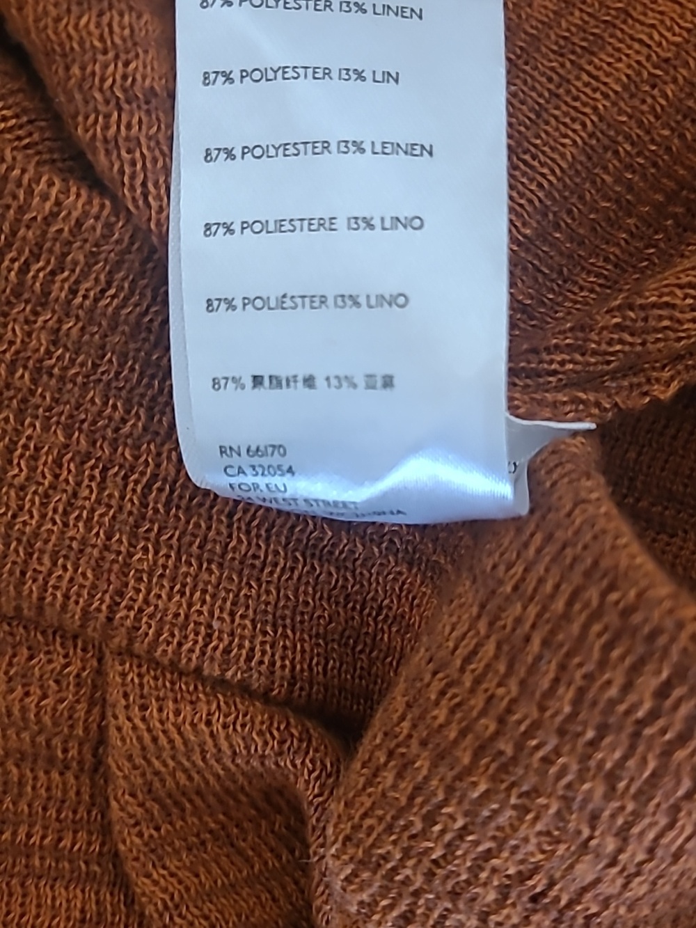 Free People FP Beach Freya Knit Barrel Leg Jogger Pants Heathered Rust Orange XL - Picture 12 of 15